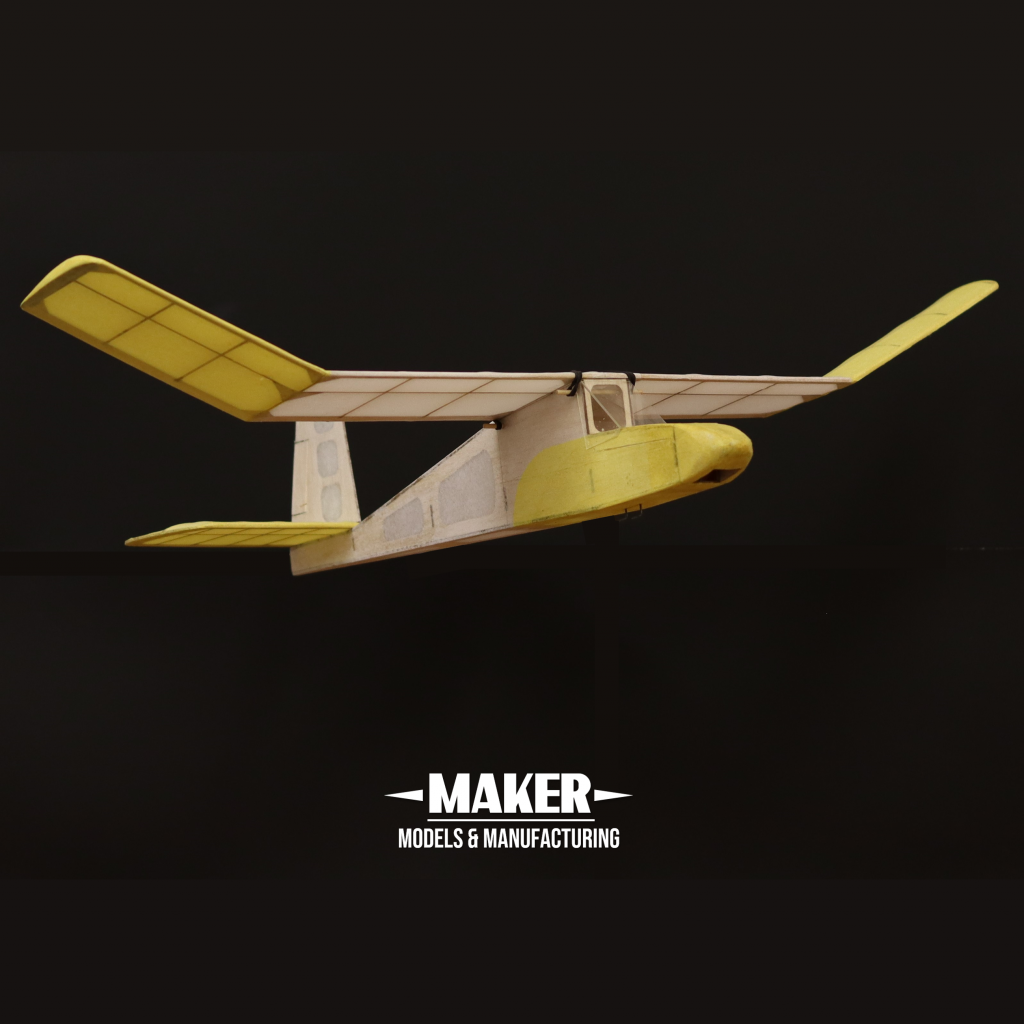 Airflo Glider (Remastered) 24in Free Flight Balsa Glider Kit Maker